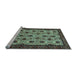 Sideview of Machine Washable Abstract Light Blue Modern Rug, wshabs354lblu