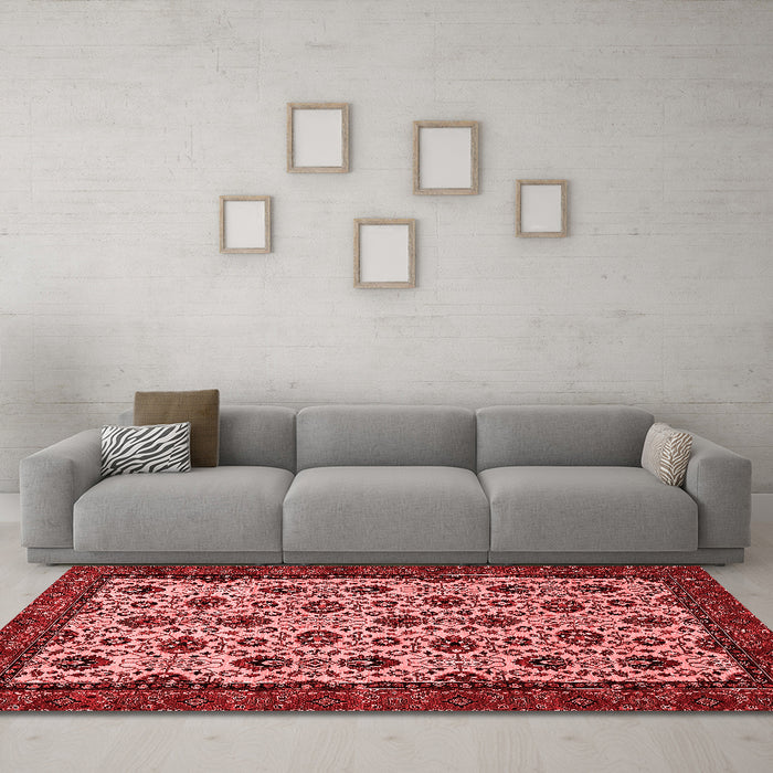 Modern Red Washable Rugs