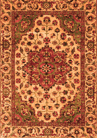 Abstract Orange Modern Rug, abs3550org