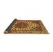 Sideview of Abstract Brown Modern Rug, abs3550brn