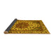 Sideview of Abstract Yellow Modern Rug, abs3550yw