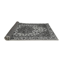 Sideview of Abstract Gray Modern Rug, abs3550gry