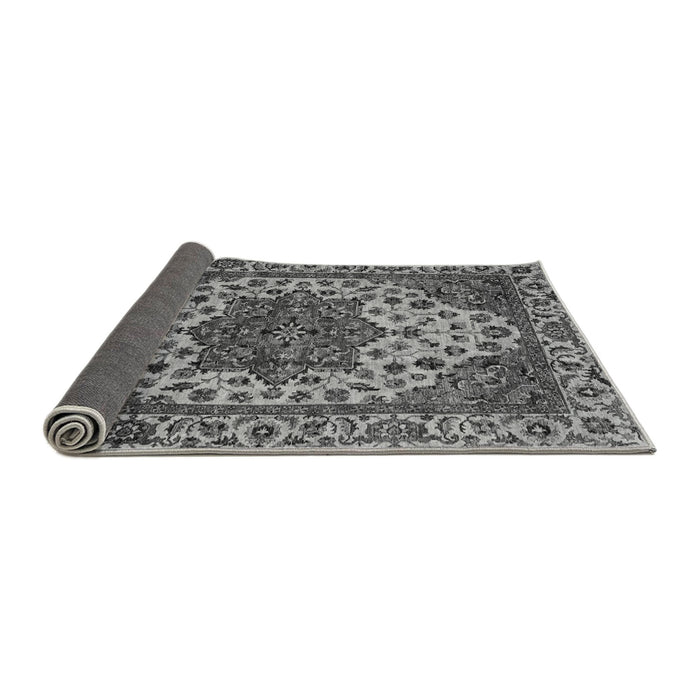 Sideview of Abstract Gray Modern Rug, abs3550gry