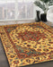 Machine Washable Abstract Yellow Rug in a Family Room, wshabs3550