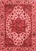 Abstract Red Modern Area Rugs