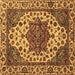 Square Machine Washable Abstract Brown Modern Rug, wshabs3550brn