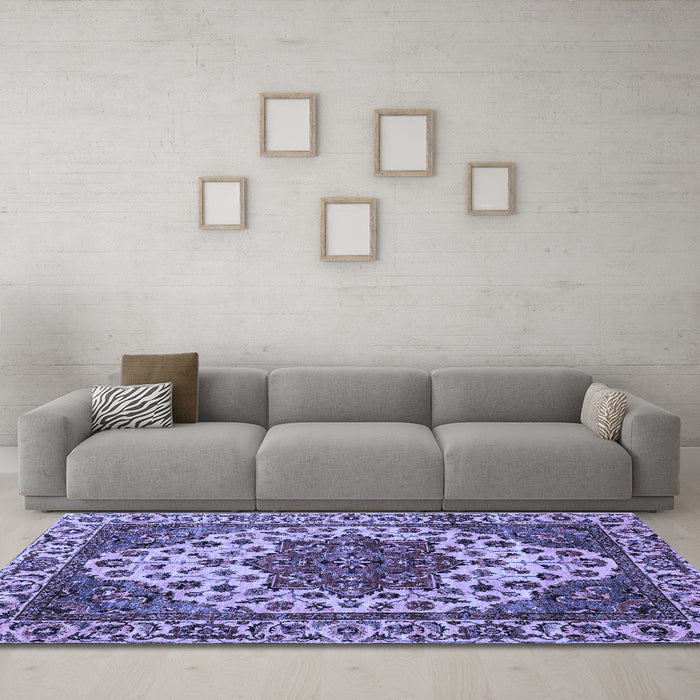 Machine Washable Abstract Blue Modern Rug in a Living Room, wshabs3550blu
