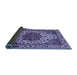 Sideview of Abstract Blue Modern Rug, abs3550blu