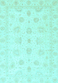 Oriental Light Blue Traditional Rug, abs3551lblu