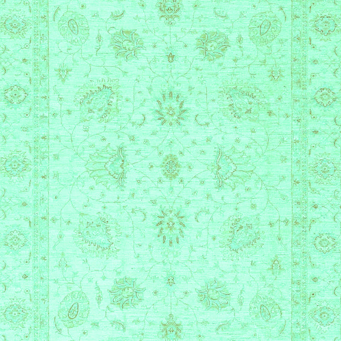 Machine Washable Oriental Turquoise Traditional Area Rugs, wshabs3551turq