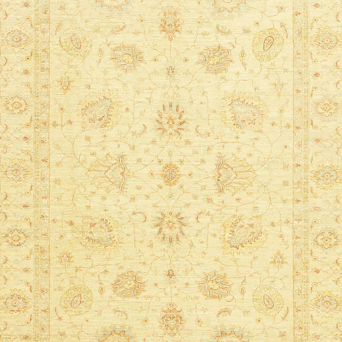 Machine Washable Abstract Sun Yellow Rug, wshabs3551