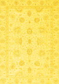 Oriental Yellow Traditional Rug, abs3551yw