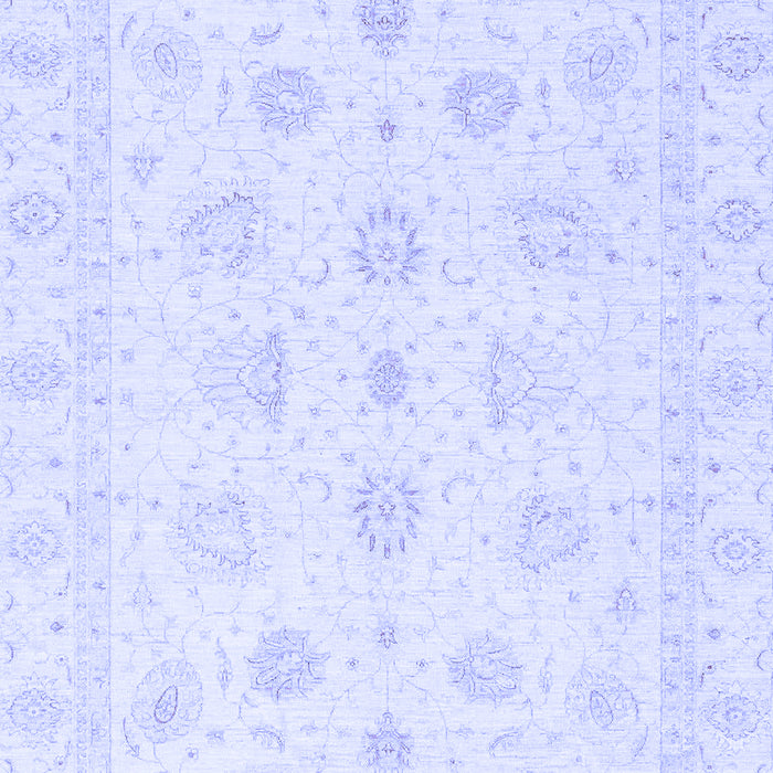 Machine Washable Oriental Blue Traditional Rug, wshabs3551blu