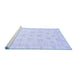 Sideview of Machine Washable Oriental Blue Traditional Rug, wshabs3551blu