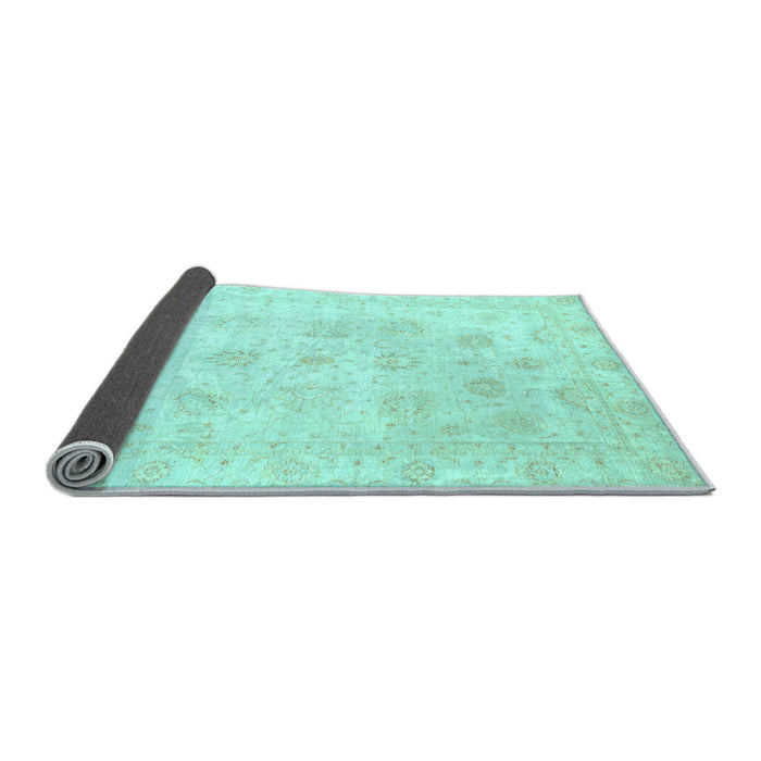 Sideview of Oriental Light Blue Traditional Rug, abs3551lblu