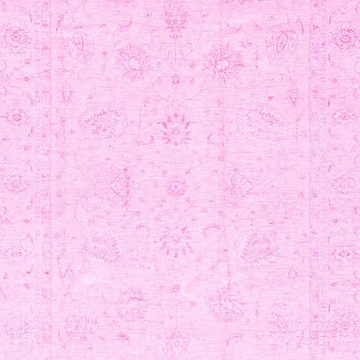 Machine Washable Oriental Pink Traditional Rug, wshabs3552pnk
