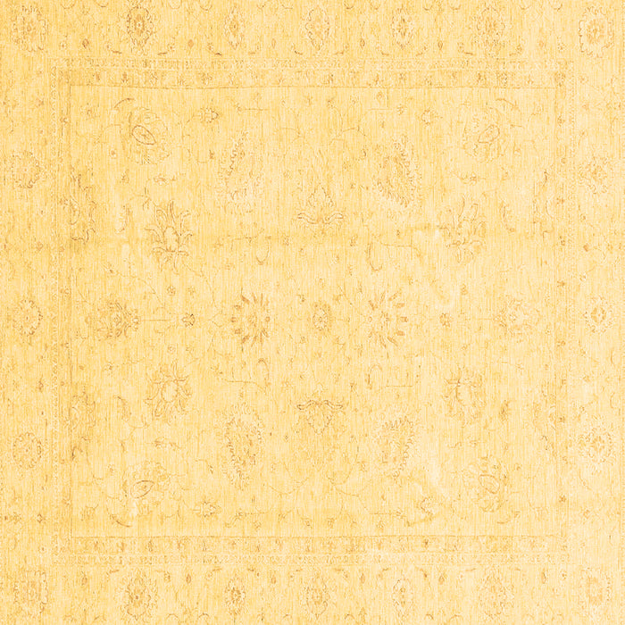 Square Machine Washable Oriental Brown Traditional Rug, wshabs3552brn