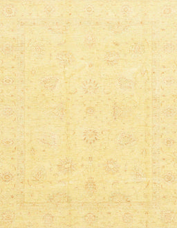 Abstract Chrome Gold Yellow Oriental Rug, abs3552