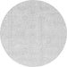 Round Oriental Gray Traditional Rug, abs3552gry