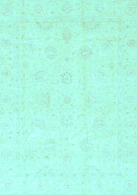 Oriental Light Blue Traditional Rug, abs3552lblu