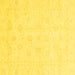 Square Oriental Yellow Traditional Rug, abs3552yw