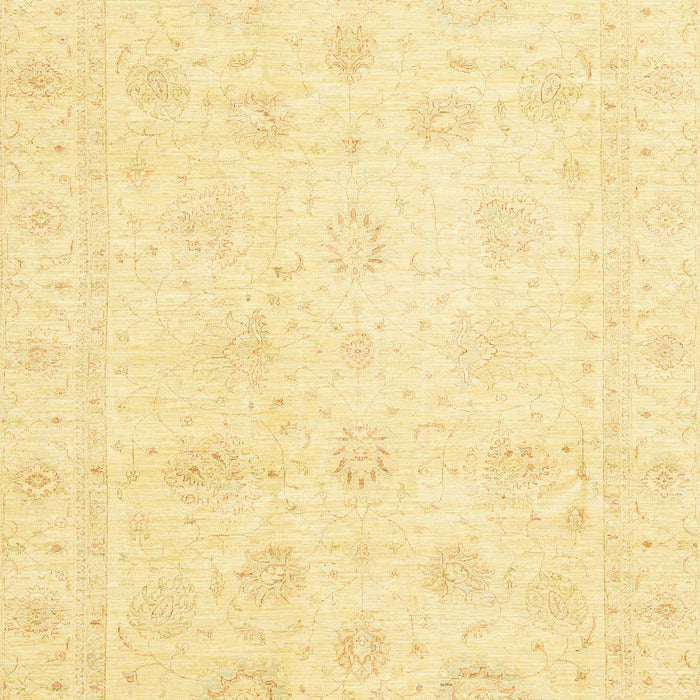 Machine Washable Abstract Chrome Gold Yellow Rug, wshabs3553