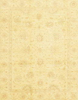 Abstract Chrome Gold Yellow Oriental Rug, abs3553