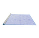 Sideview of Machine Washable Oriental Blue Traditional Rug, wshabs3553blu