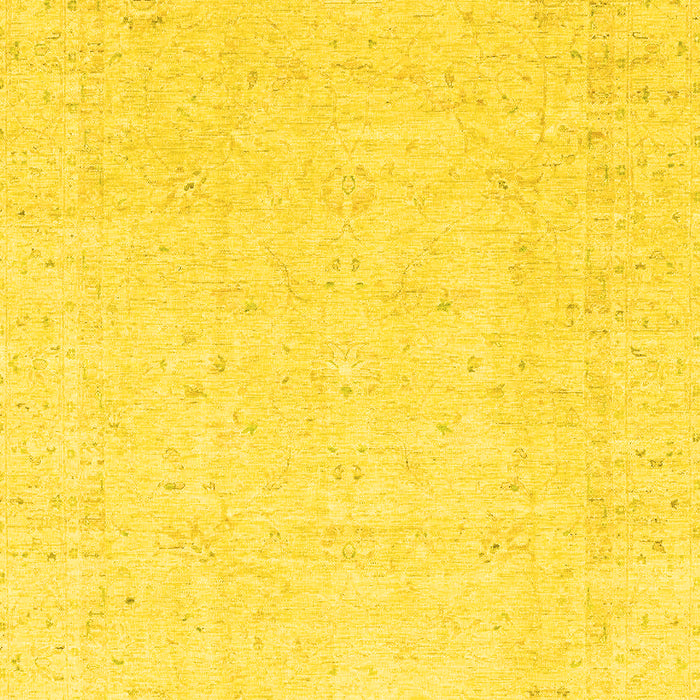Oriental Yellow Traditional Rug, abs3554yw