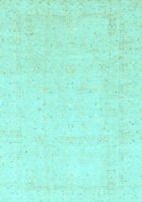 Oriental Light Blue Traditional Rug, abs3554lblu