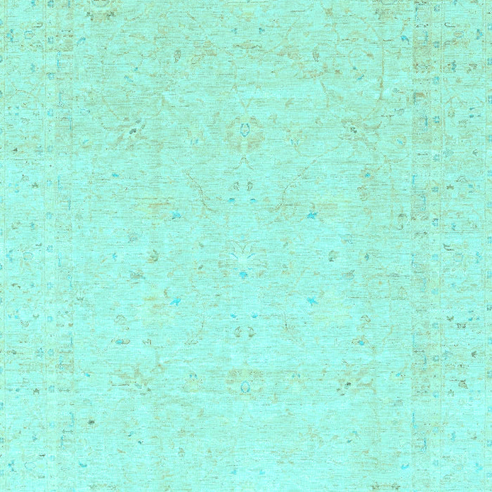 Oriental Light Blue Traditional Rug, abs3554lblu