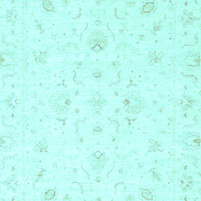 Machine Washable Oriental Light Blue Traditional Rug, wshabs3555lblu