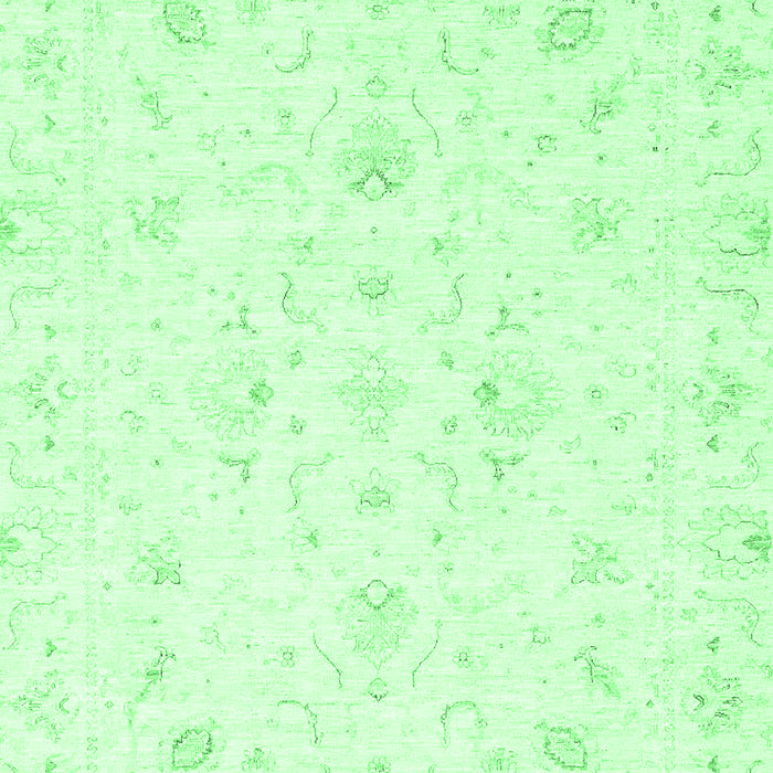 Oriental Emerald Green Traditional Rug, abs3555emgrn