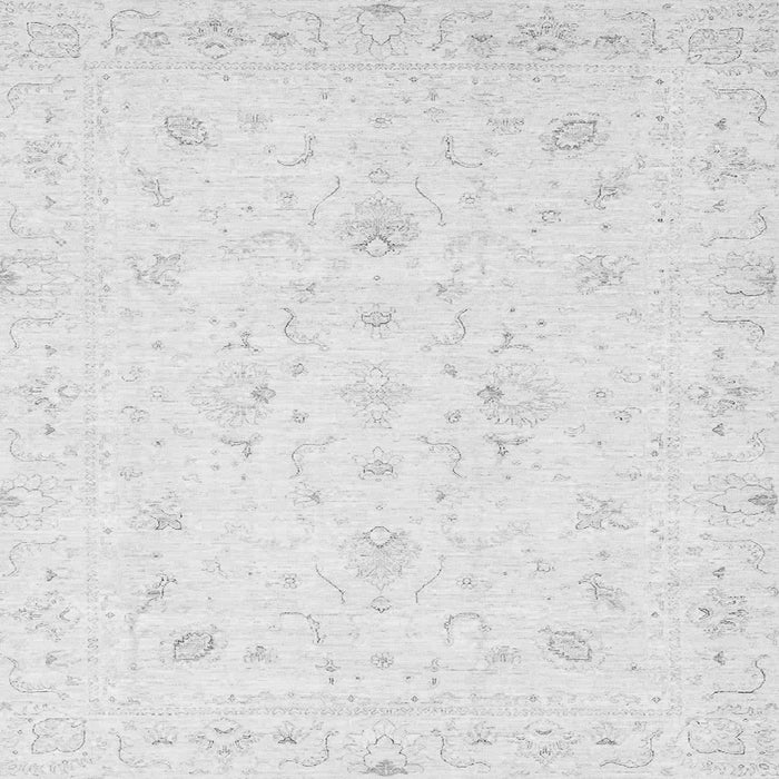 Square Machine Washable Oriental Gray Traditional Rug, wshabs3555gry