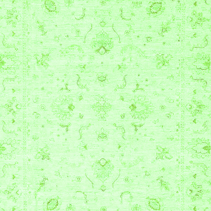 Machine Washable Oriental Green Traditional Area Rugs, wshabs3555grn