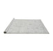 Sideview of Machine Washable Oriental Gray Traditional Rug, wshabs3555gry