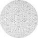 Round Oriental Gray Traditional Rug, abs3555gry