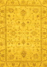 Abstract Yellow Modern Rug, abs3556yw