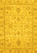 Abstract Yellow Modern Rug, abs3556yw