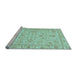 Sideview of Machine Washable Abstract Light Blue Modern Rug, wshabs3556lblu