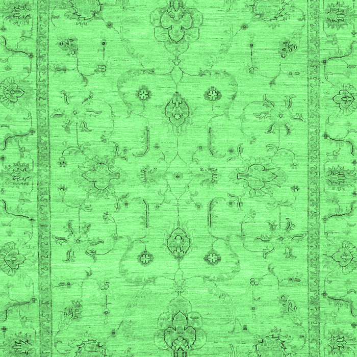 Machine Washable Abstract Emerald Green Modern Area Rugs, wshabs3556emgrn