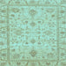 Square Abstract Light Blue Modern Rug, abs3556lblu