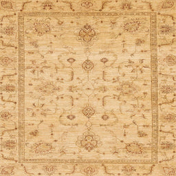 Square Machine Washable Abstract Dark Orange Rug, wshabs3556