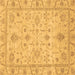 Square Abstract Brown Modern Rug, abs3556brn