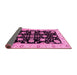 Sideview of Oriental Pink Traditional Rug, abs3557pnk