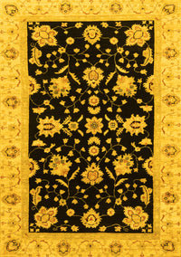 Oriental Yellow Traditional Rug, abs3557yw