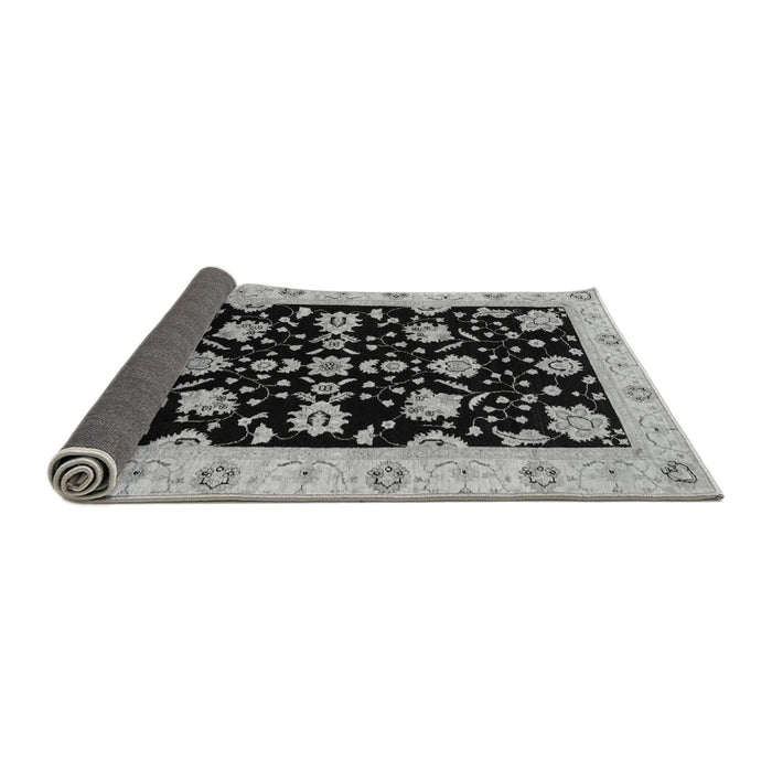 Sideview of Oriental Gray Traditional Rug, abs3557gry
