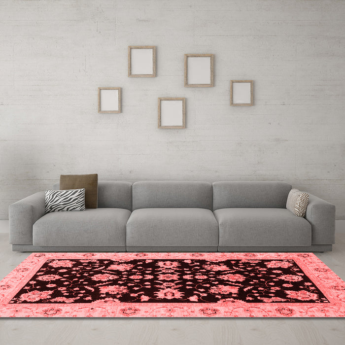Traditional Red Washable Rugs
