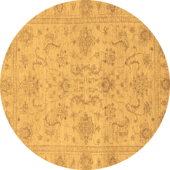 Round Machine Washable Abstract Brown Modern Rug, wshabs3558brn