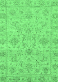 Abstract Emerald Green Modern Rug, abs3558emgrn